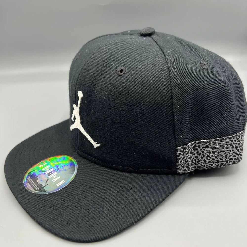Air Jordan Hat Men Black Cement Elephant Jumpman Nike Air Snap Back Cap‎